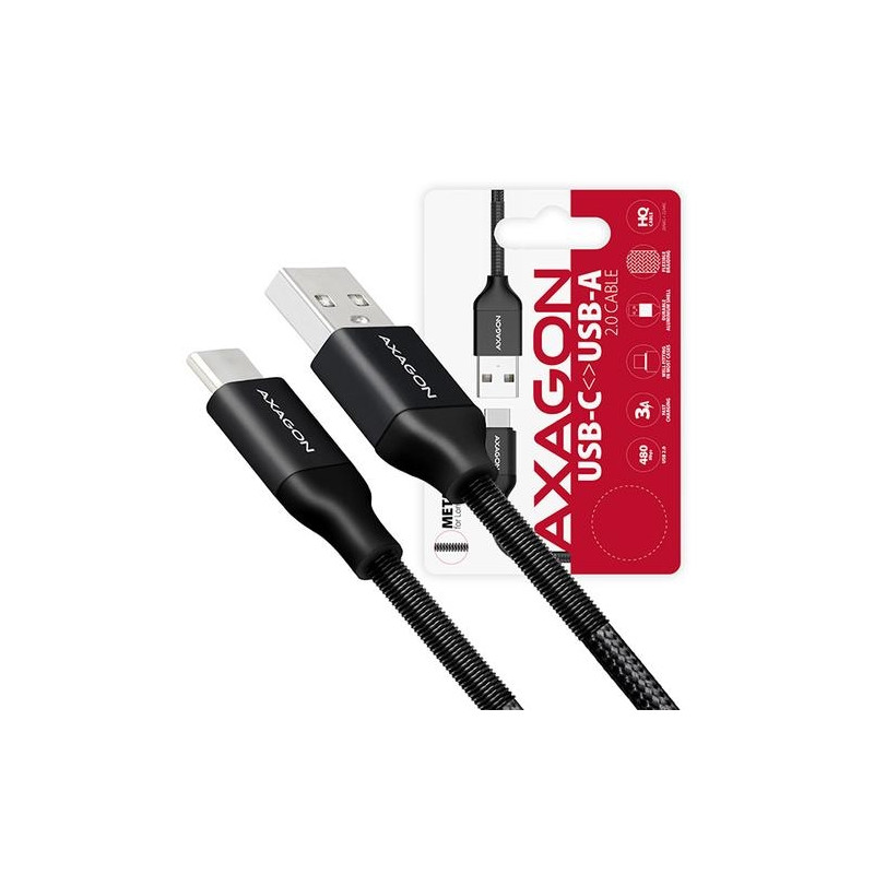 Axagon Bucm Am Sb Usb Cable M Usb Usb A Usb C Black Kaablid