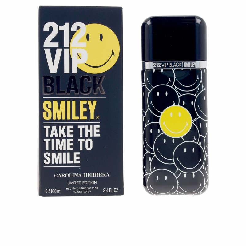 CAROLINA HERRERA 212 VIP BLACK SMILEY Limited Edition Eau De Parfum