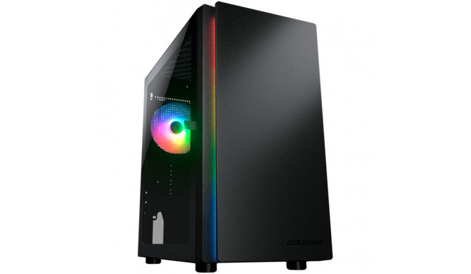 COUGAR Purity RGB Black PC Case Mini Tower TG Front Panel With