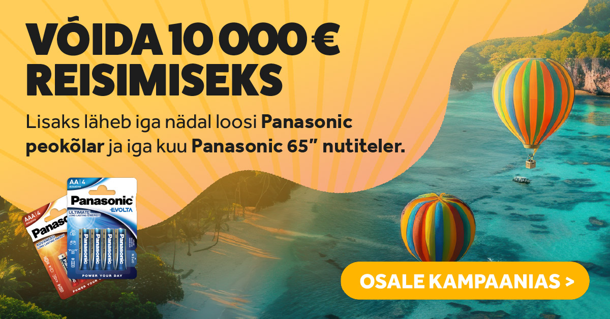 Osale suures patareide kampaanias ja võida 10 000€ reisimiseks!
