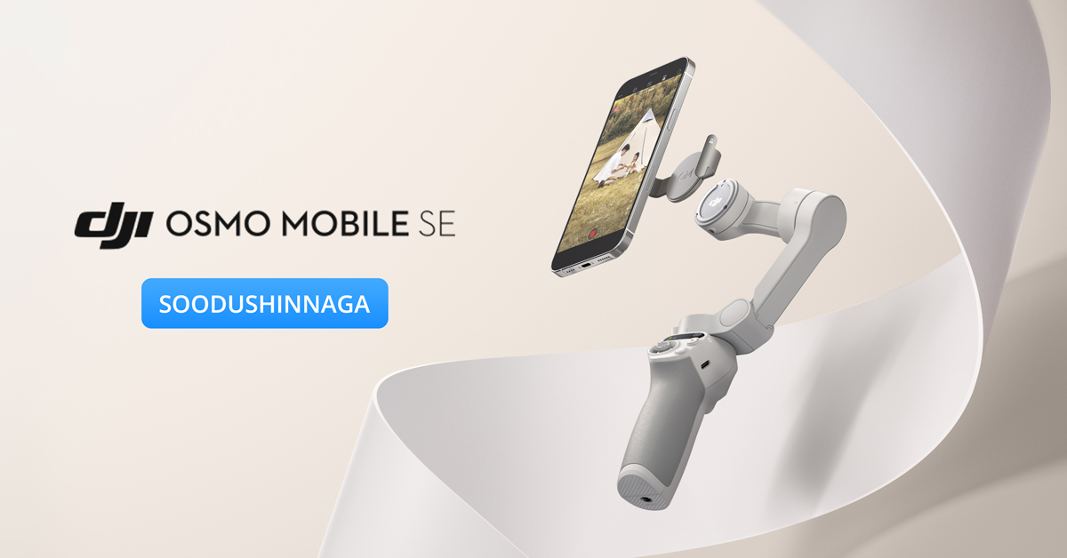 Nutikas DJI Osmo Mobile SE on müügil hea suvehinnaga