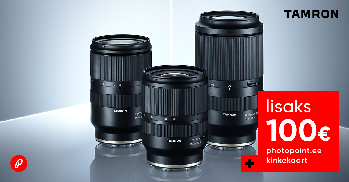Valitud Tamron objektiividega Sony kaameratele kaasa kingitus