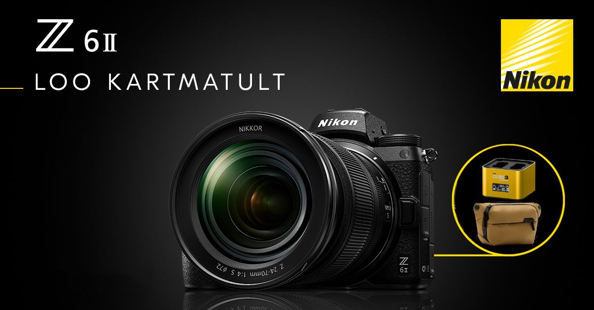 Nikon Z6 II täiskaader hübriikaamera ostul saad kaasa väärt kingitusi!