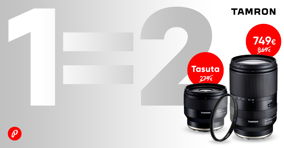Tamron 28-200mm RXD objektiiv Sonyle soodushinnaga + kingituseks fiksobjektiiv!