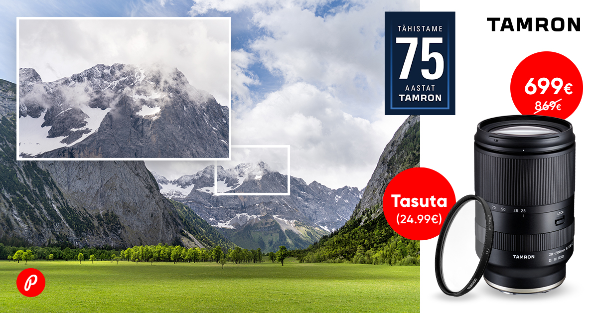Tamron 28-200mm RXD on suvehinnaga + kaasa kingitus