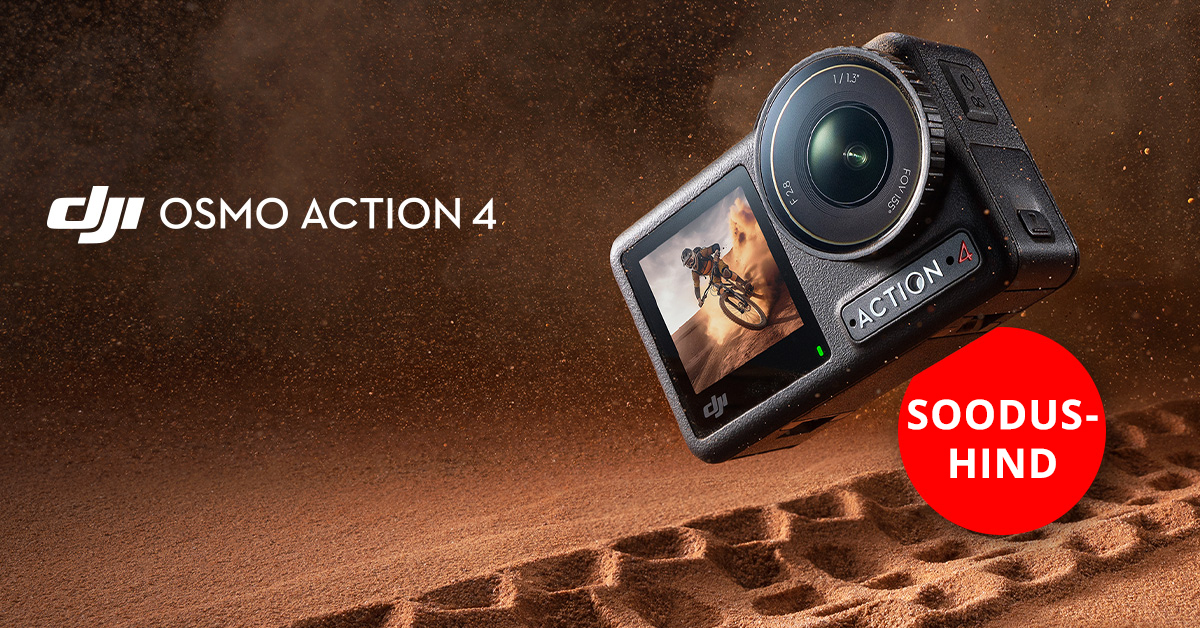 LÜHIKAMPAANIA: DJI Osmo Action 4 on müügil soodushinnaga