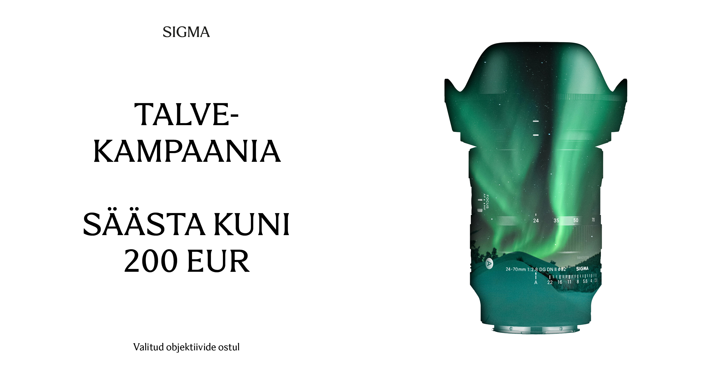 Talvine diil säästab sulle valitud Sigma objektiivi ostul 50-200€