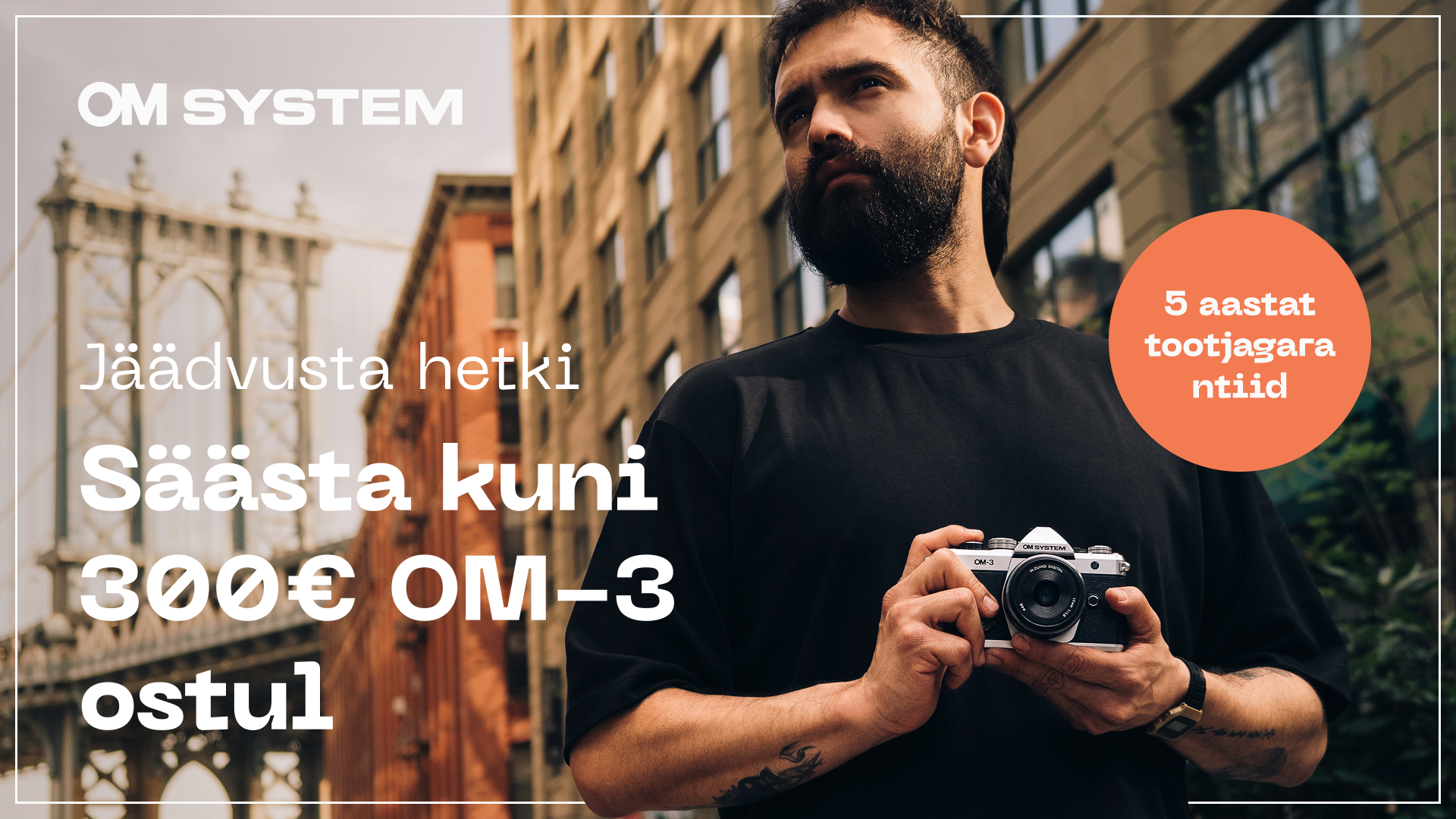 Lase loovus valla 200-300€ soodsama OM System OM-3 abil