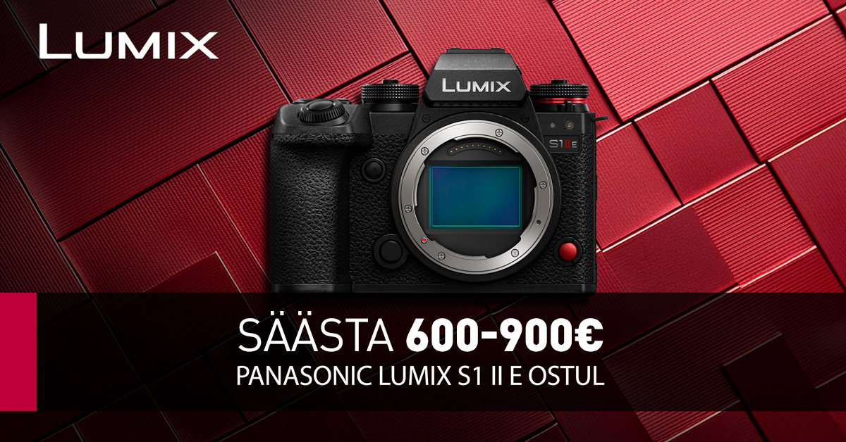 Panasonic Lumix S1 II E ostul säästad eneolematud 600-900€