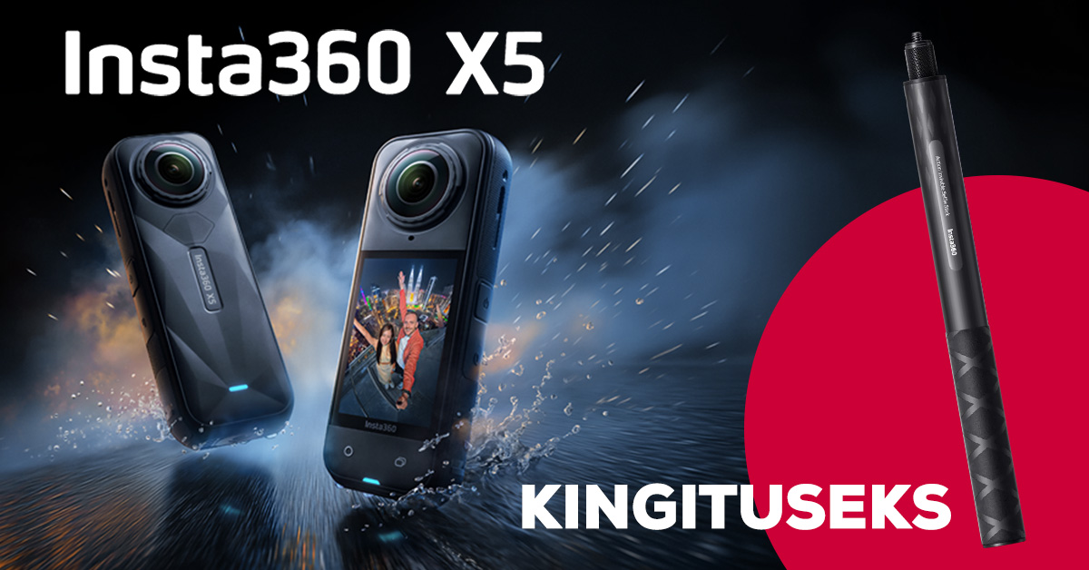 Insta360 X5 Standard Bundle ostul saad kaasa funktsionaalse kingituse