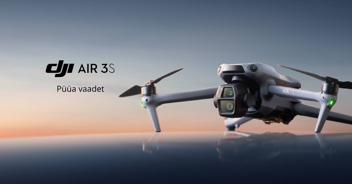 Topeltkaameraga DJI Air 3S on müügil suvise soodukaga