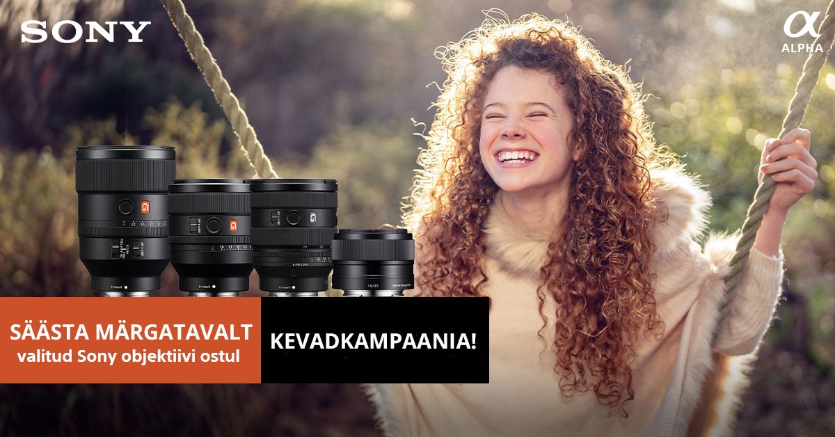 Valitud Sony objektiivi ostul säästad märgatavalt