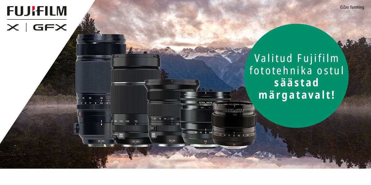 Valitud Fujifilmi fototehnika ostul säästad praegu märgatavalt