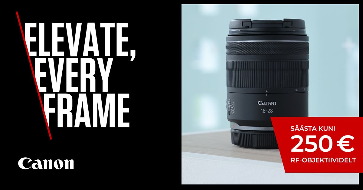 Säästa septembris valitud Canon RF-suumobjektiivi ostul kuni 250€