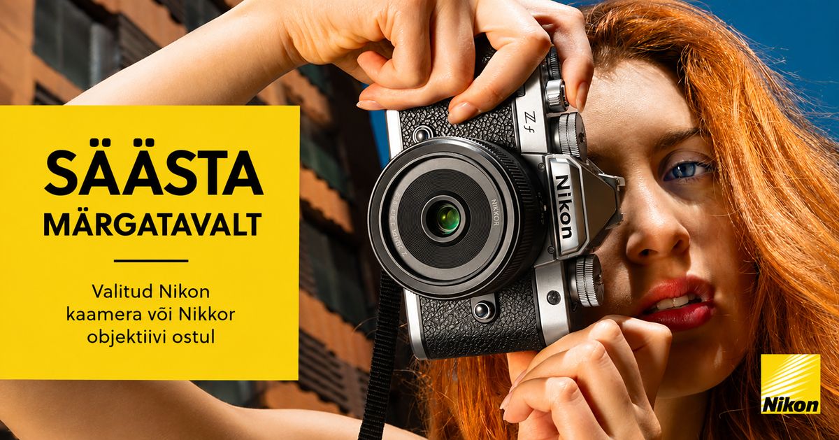Valitud Nikon kaameratel ja objektiividel on suurepärased soodushinnad