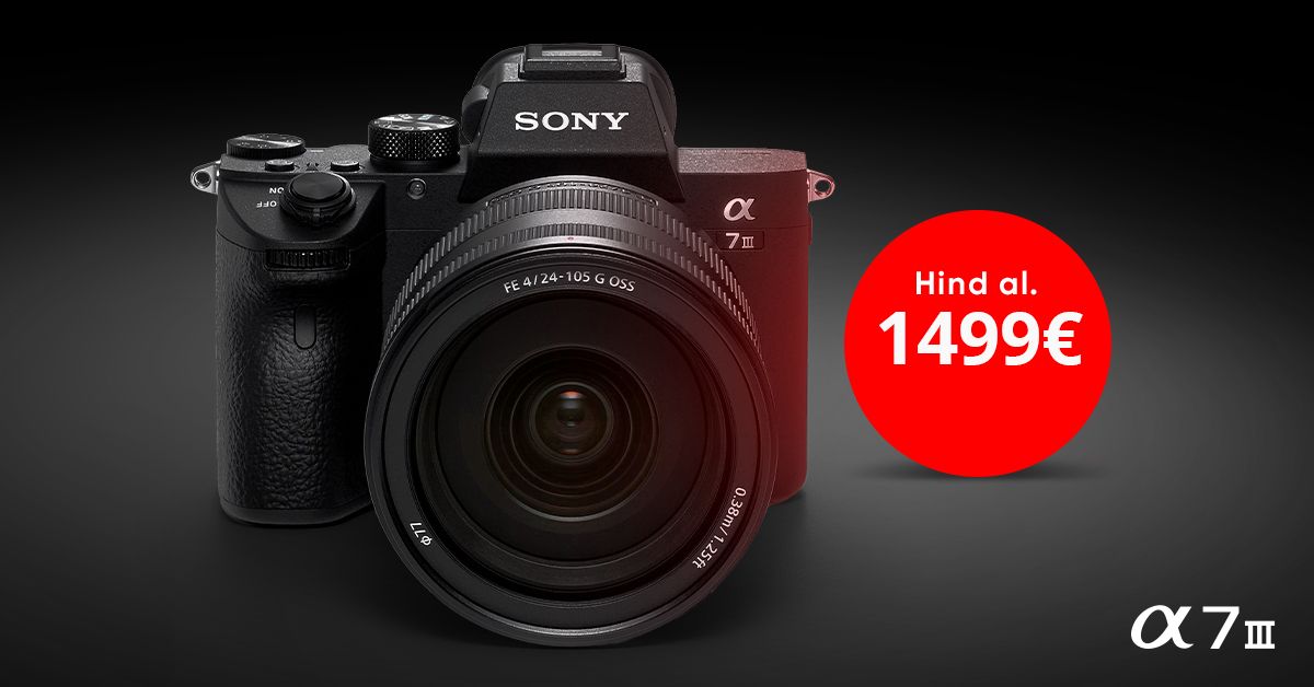 Sony a7 III alates 1499€? Jah, maikuus on see võimalik!