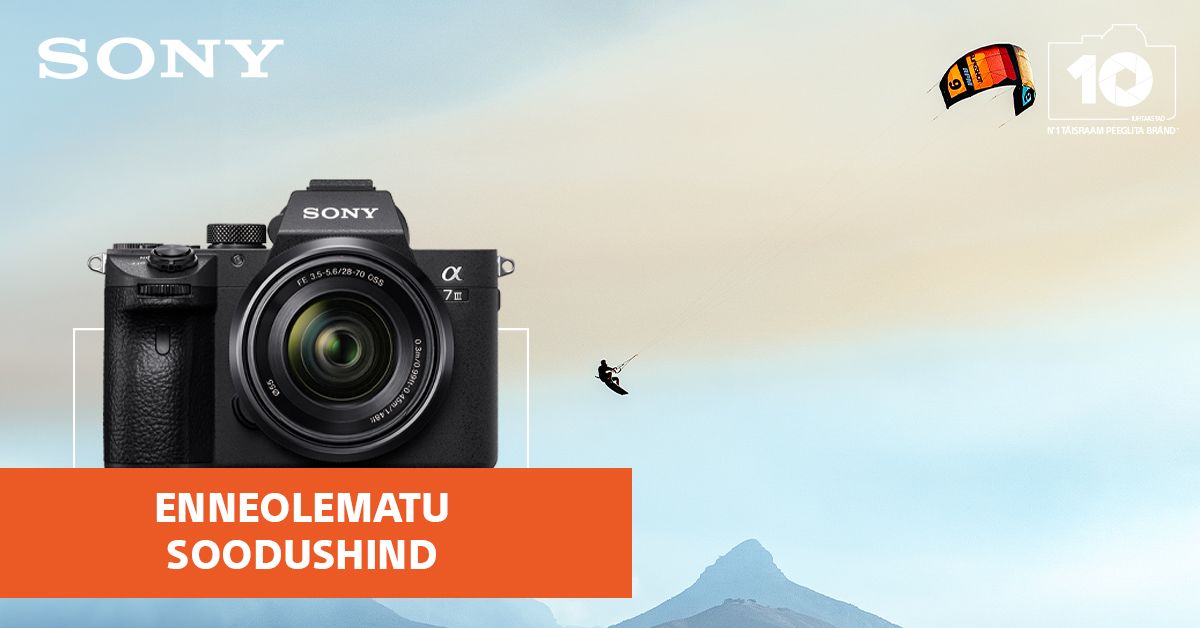 Sony a7 III alates 1269€? Jah, juulis on see võimalik!