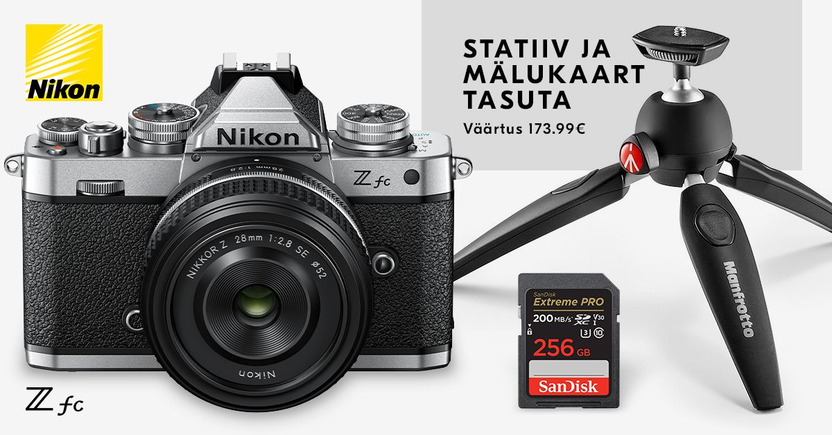 Retrodisainiga Nikon Z fc hübriidkaamera ostul saad kaasa kingitused
