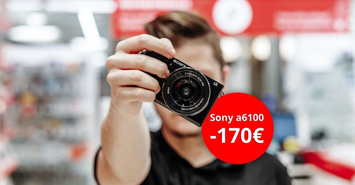 Võimekas Sony a6100 hübriidkaamera 170€ soodsam