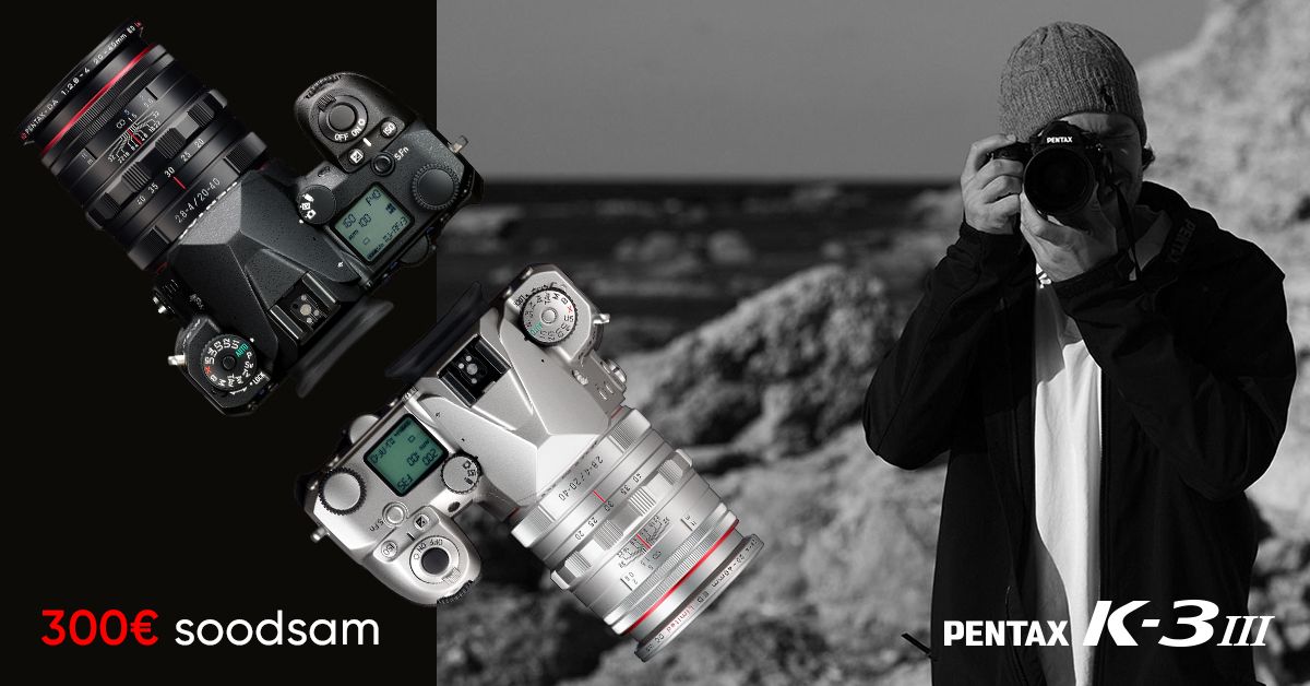 Optilise pildiotsijaga Pentax K-3 Mark III ostul säästad 300€