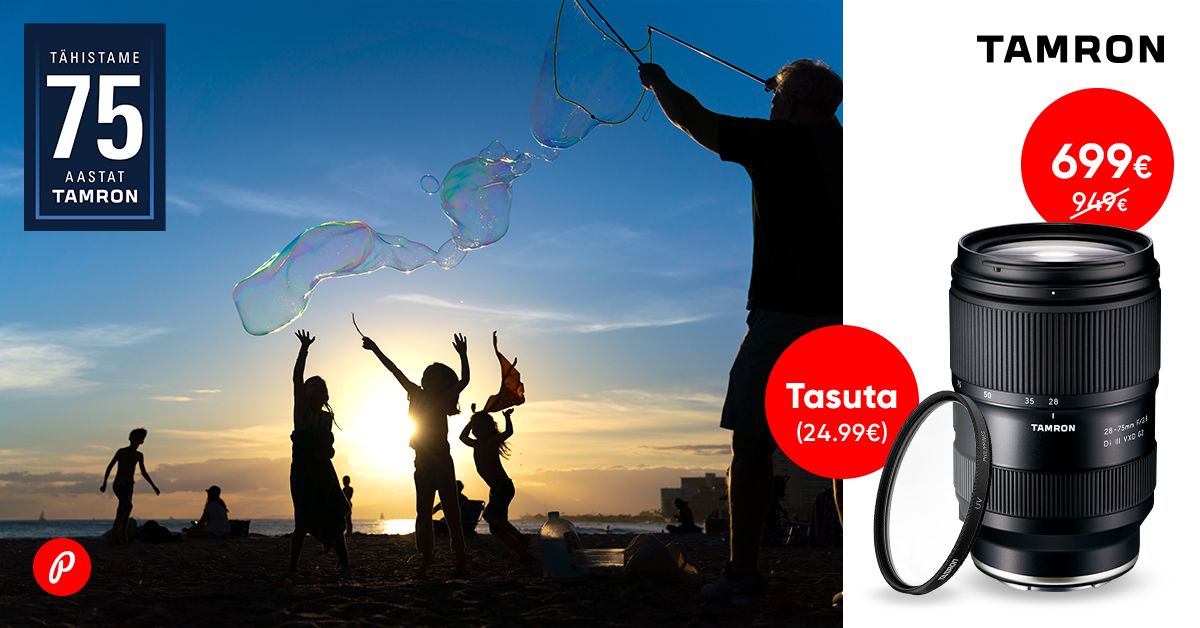 Tamron 28-75mm f/2.8 Di III VXD G2 on müügil suve soodukaga + kingitus