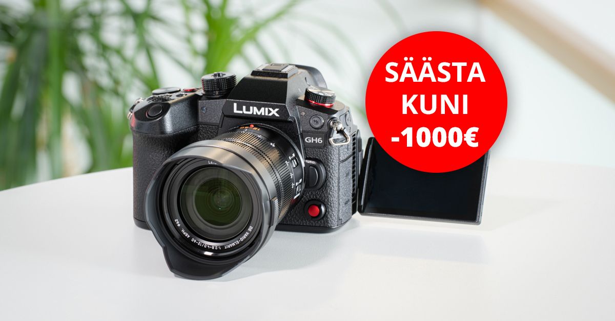 Panasonic Lumix GH6 hübriidkaamera täiesti sõgeda soodukaga!