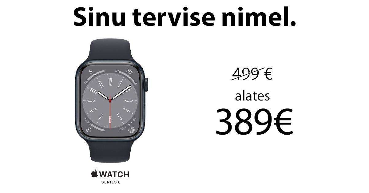 Apple Watch 8 nutikell on müügil võrratu soodushinnaga