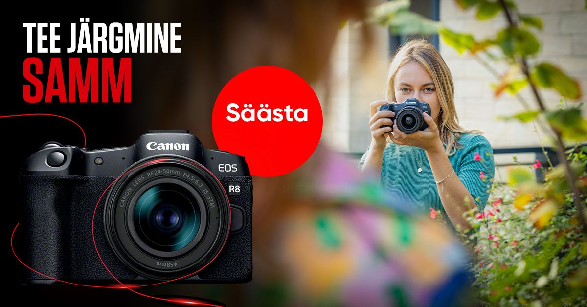 Canon EOS R8 on müügil mõnusa soodushinnaga!