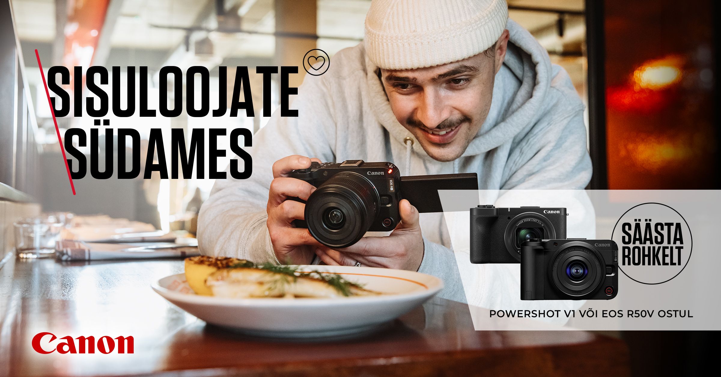 Canon EOS R50 V või PowerShot V1 ostul säästad suviselt