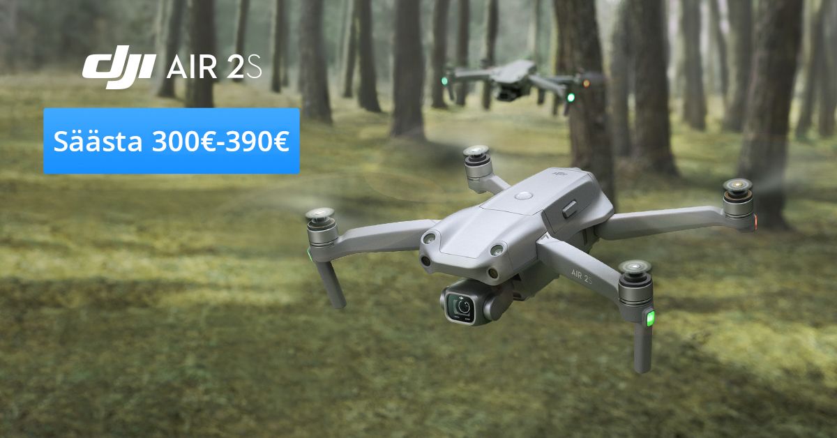 Kõik-ühes DJI Air 2s droon on lausa 300€-390€ soodsam