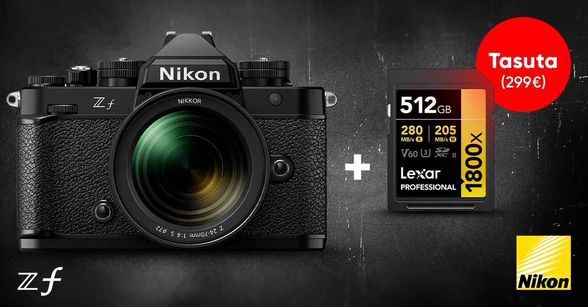 Telli Nikon Z f täiskaader hübriidkaamera ja saad kaasa väärt kingituse