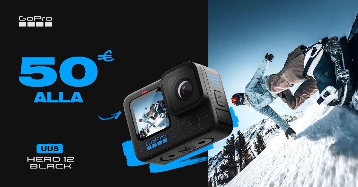 Seiklusi nautiva GoPro HERO12 Black ostul säästad praegu 50€