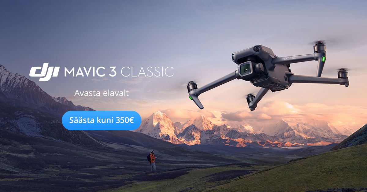 Ole lennuvalmis ja soeta DJI Mavic 3 Classic kuni 350€ soodsamalt