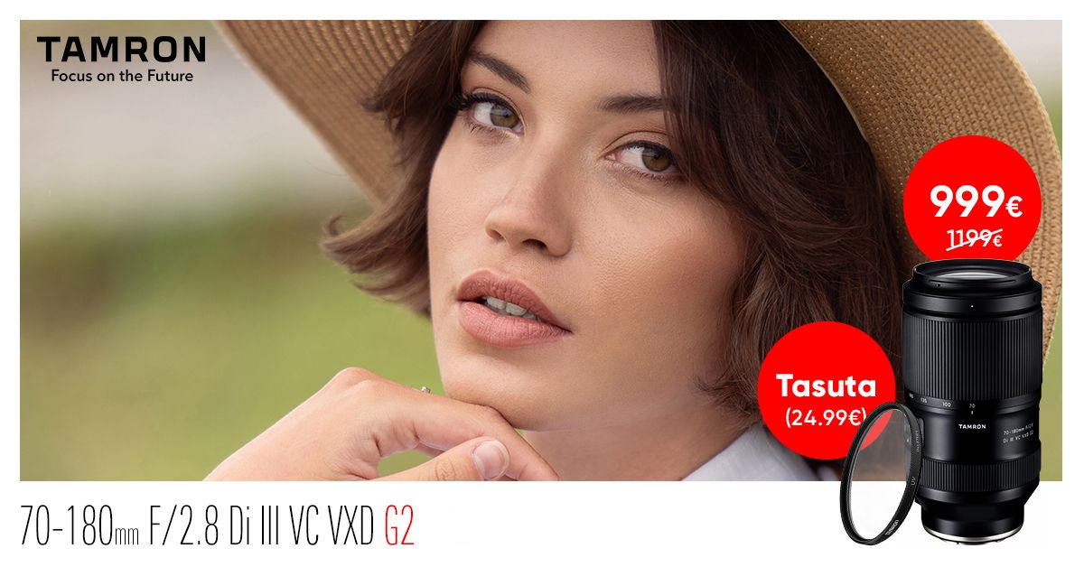 Tamron 70-180mm f/2.8 Di III VC VXD G2 (Sonyle) ostul säästad 200€