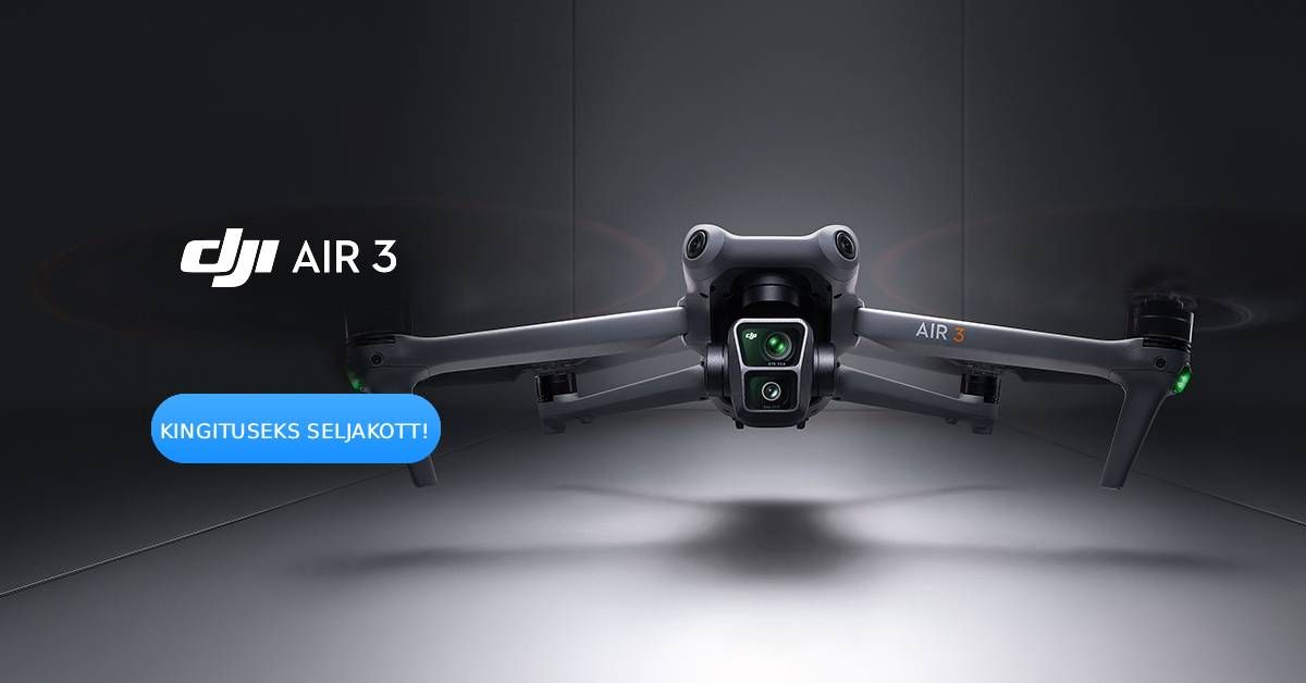 DJI Air 3 (RC-N2) droonikomplekti ostul saad kingituseks seljakoti
