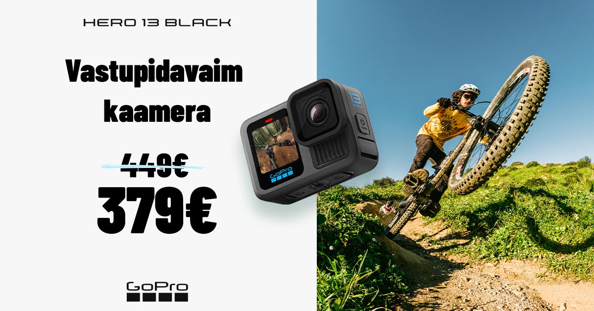 Seiklejate lemmik GoPro HERO13 Black on müügil erihinnaga