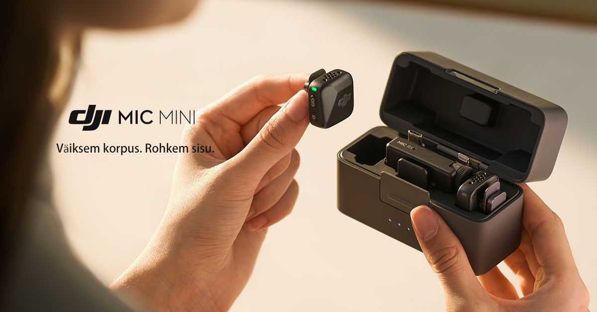 Osta DJI Mic Mini soodushinnaga – ideaalne mikrofon sisuloojale