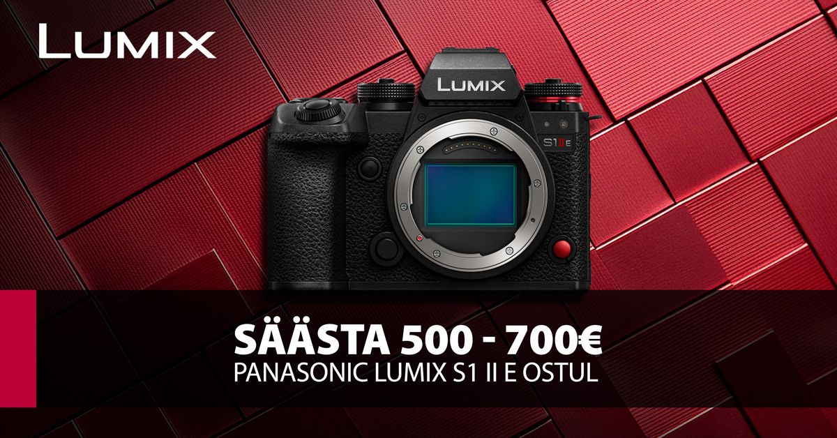 Panasonic Lumix S1 II E ostul säästad eneolematud 500-700€