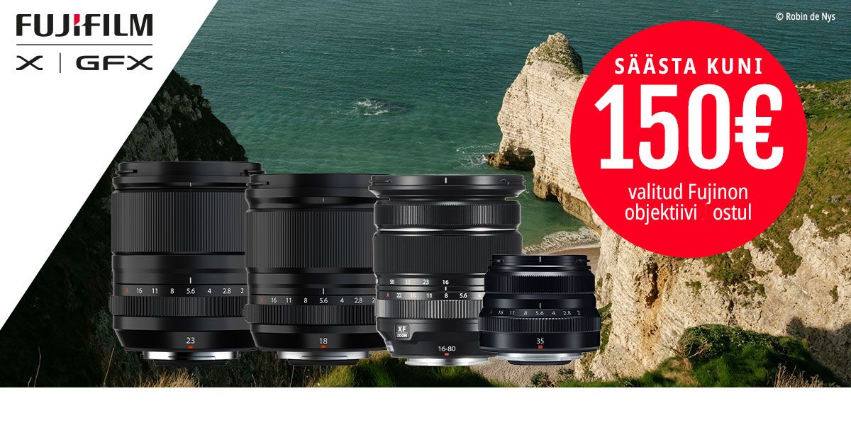 Valitud Fujinon XF-objektiivi ostul säästad kuni 150€