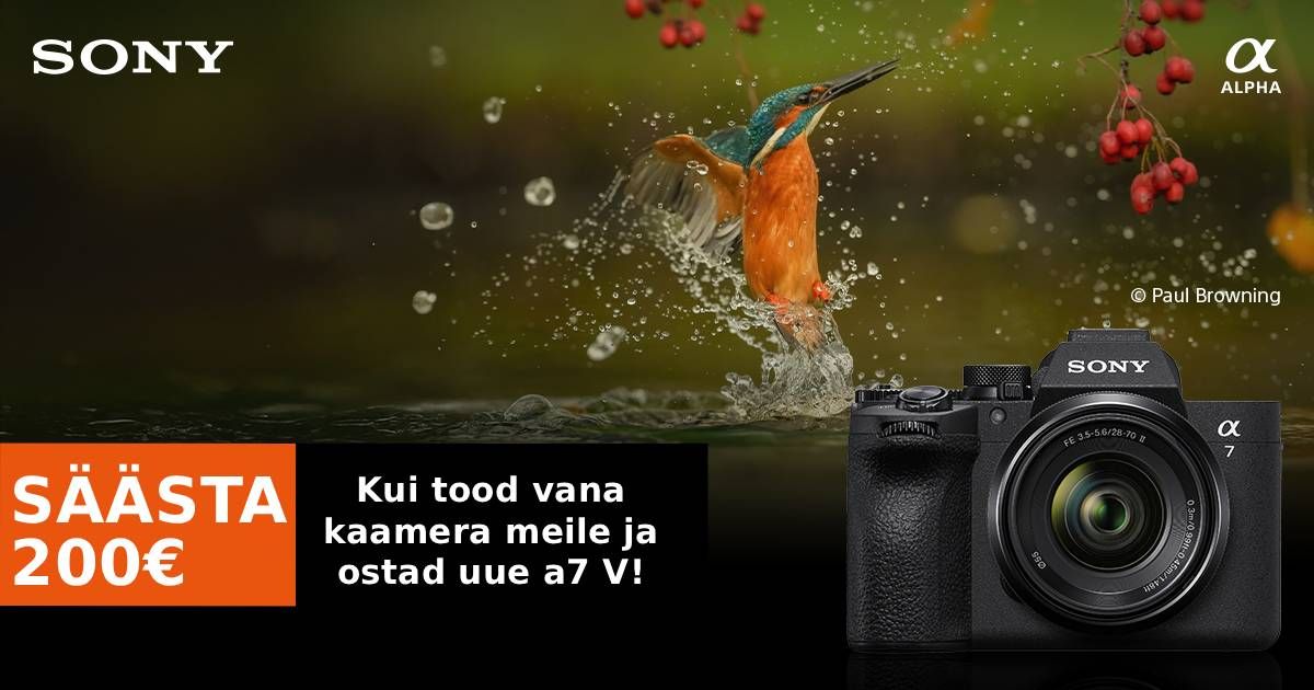 Soodne hetk on vana digikaamera vahetada Sony a7 V vastu