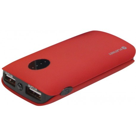 Platinet akupank 5000mAh 2xUSB, punane (42411)
