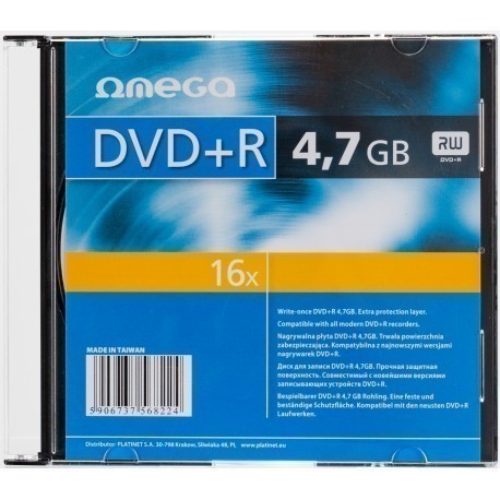 Omega DVD+R 4.7GB 16x slim