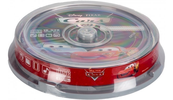 Disney CD-R 700MB 52x Cars 10pcs spindle