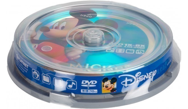 Disney DVD-R 4.7GB 8x Mickey 10 gb. spindle iepakojumā