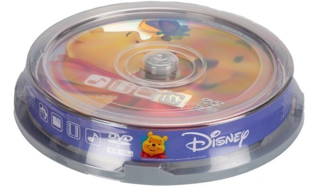 Disney DVD-R 4.7GB 8x The Pooh 10 gb. spindle iepakojumā