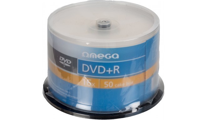 Omega DVD+R 4,7GB 16x 50tk tornis