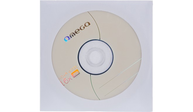 Omega DVD+R 4,7GB 16x papīra aploksnē