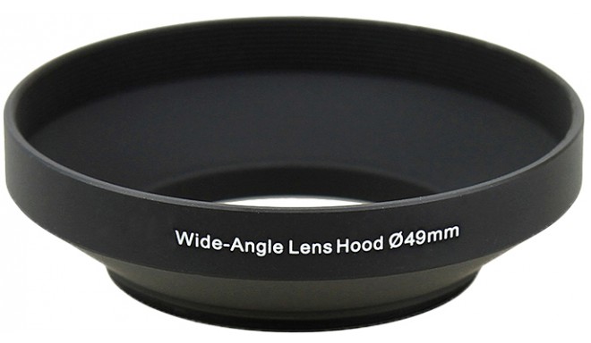 BIG lens hood Profi metal 49mm for wide angle (572091)