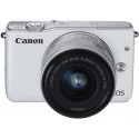 Canon EOS M10 + 15-45mm IS STM Kit, white