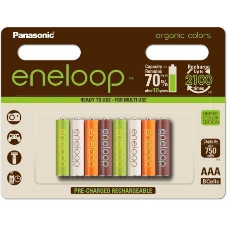 Panasonic eneloop aku AAA 750 8BP Organic